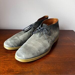 Loro Piana Men’s Boots Suede Navy Blue Made In Italy Size 46 US 13 Used No Box